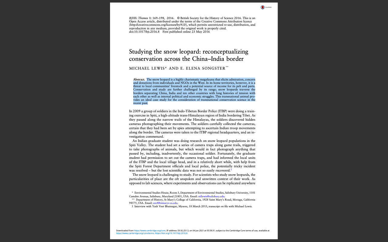 New Article to the Bibliography