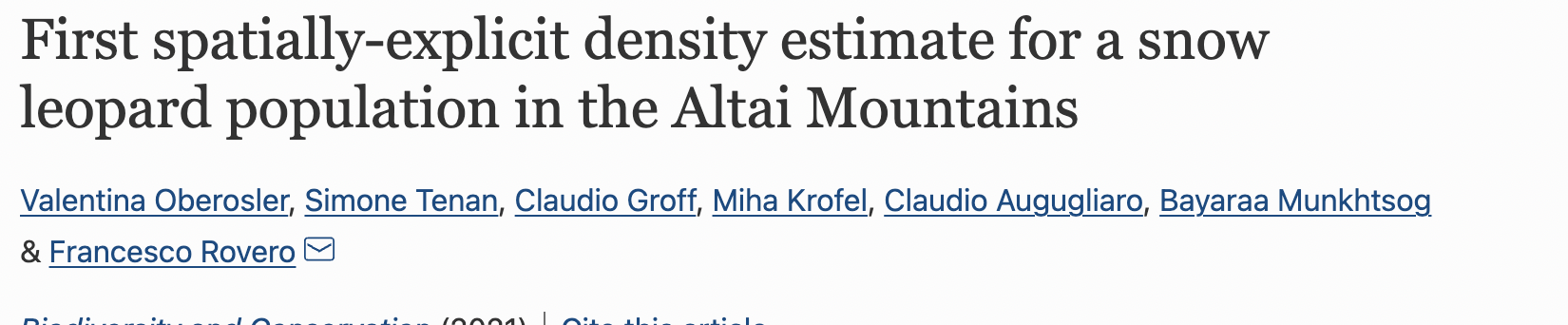 New Article to the Bibliography