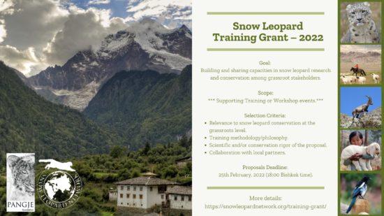 Snow Leopard Training Grant - Call for Proposals