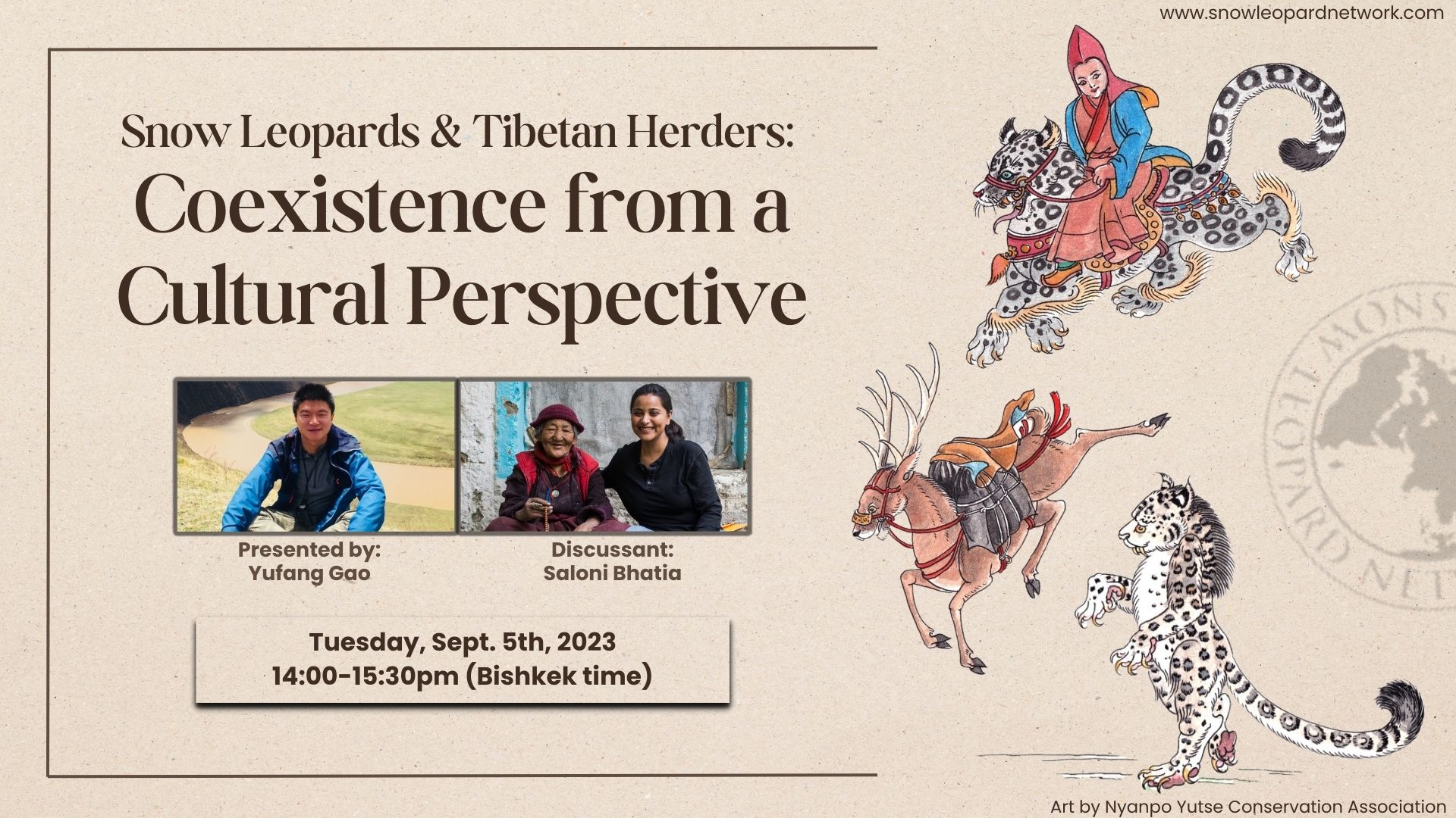 SLN Webinar: Snow Leopards and Tibetan Herders: Coexistence from a Cultural Perspective