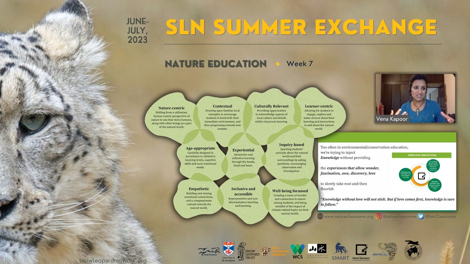 Week 7: Nature Education with Vena Kapoor