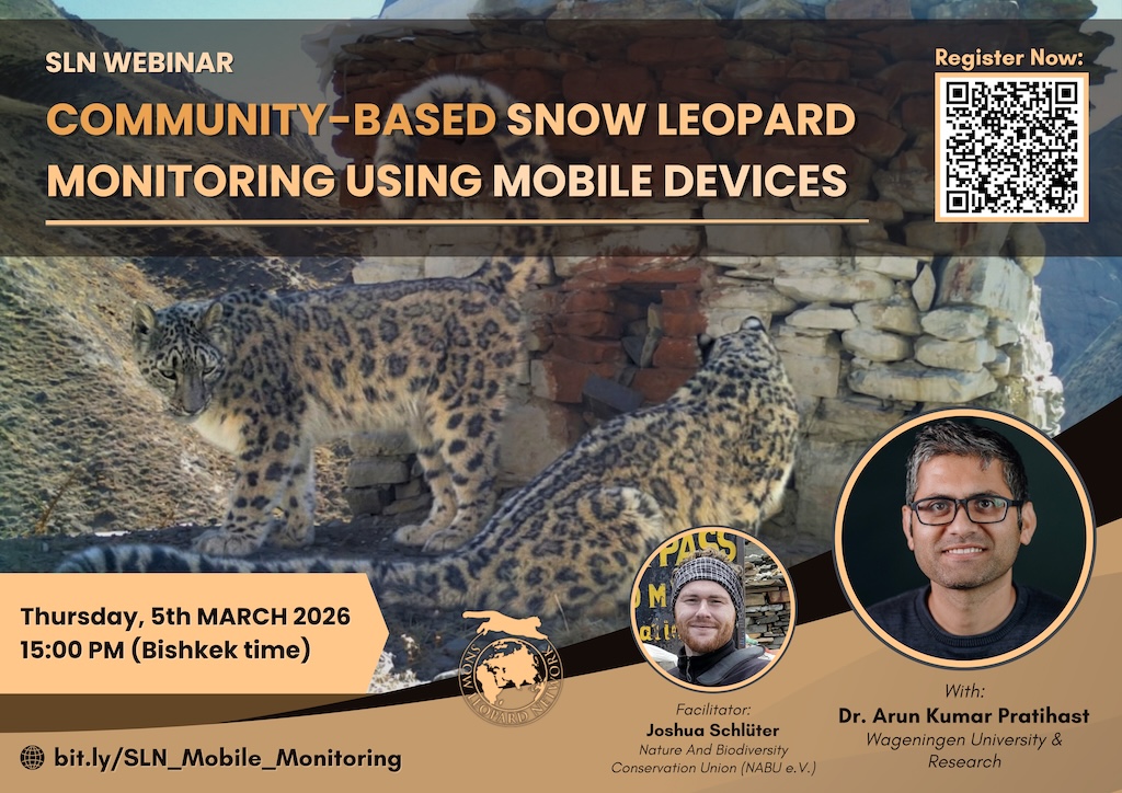 SLN Webinar: Community-Based Snow Leopard Monitoring Using Mobile Devices